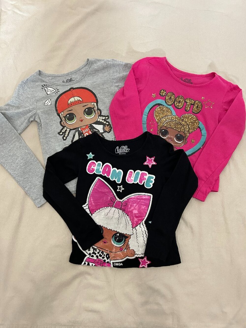 Bundle: (3) LOL Long Sleeves Shirt - Size 8